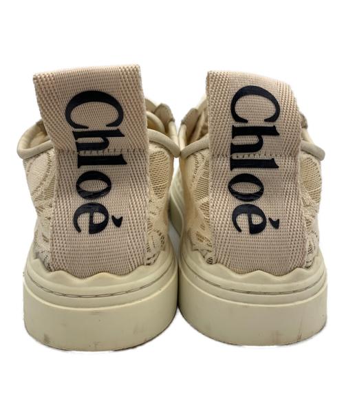 Chloe（クロエ）Chloe (クロエ) LAUREN レーススニーカー ベージュ サイズ:36の古着・服飾アイテム
