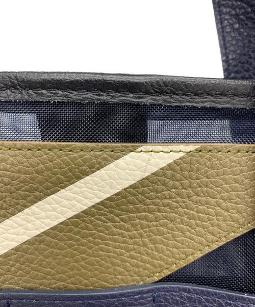 FURLA（フルラ）FURLA (フルラ) MAN GIOVE トートバッグ ネイビー×カーキの古着・服飾アイテム