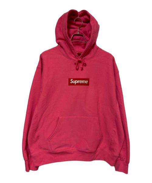 SUPREME（シュプリーム）Supreme (シュプリーム) Box Logo Hooded Sweatshirt ピンク×レッド サイズ:Ｌの古着・服飾アイテム