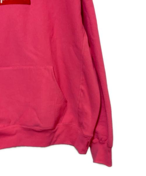 SUPREME（シュプリーム）Supreme (シュプリーム) Box Logo Hooded Sweatshirt ピンク×レッド サイズ:Ｌの古着・服飾アイテム