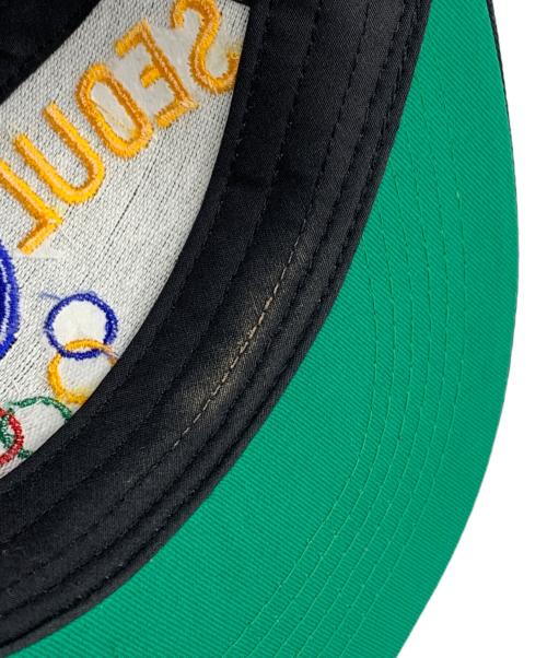 SEOUL KOREA（ソウル コレア）SEOUL KOREA (ソウル コレア) ’88OLYMPICSキャップ ブラック×オレンジの古着・服飾アイテム