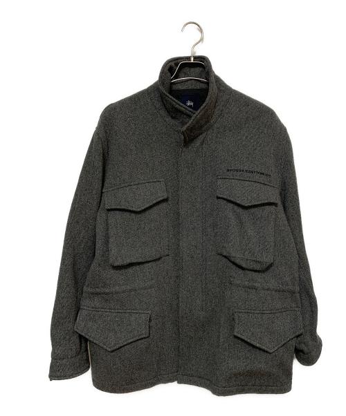stussy（ステューシー）stussy (ステューシー) ウールジャケット グレー サイズ:Lの古着・服飾アイテム
