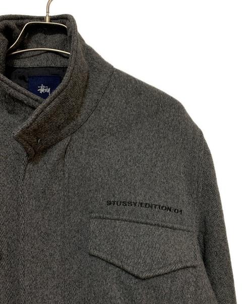 stussy（ステューシー）stussy (ステューシー) ウールジャケット グレー サイズ:Lの古着・服飾アイテム