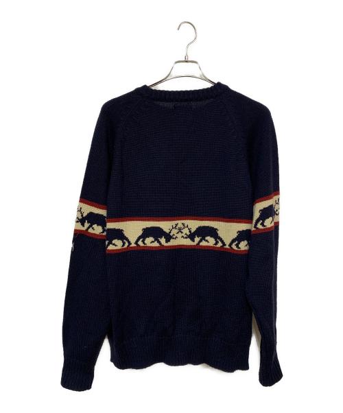 stussy（ステューシー）stussy (ステューシー) 厚手ニット ネイビー サイズ:XLの古着・服飾アイテム