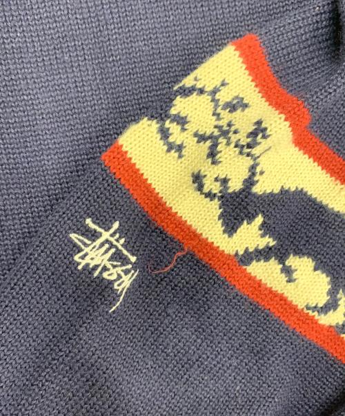 stussy（ステューシー）stussy (ステューシー) 厚手ニット ネイビー サイズ:XLの古着・服飾アイテム