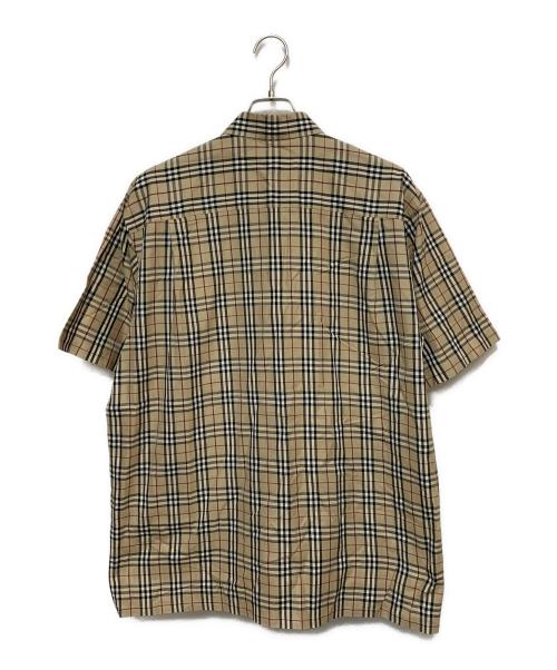 BURBERRY LONDON（バーバリーロンドン）BURBERRY LONDON (バーバリーロンドン) ノバチェック半袖シャツ ベージュ サイズ:2Lの古着・服飾アイテム
