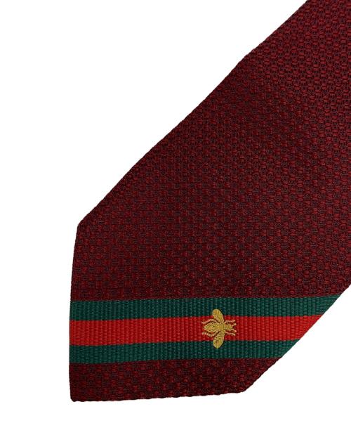 GUCCI（グッチ）GUCCI (グッチ) ネクタイ レッド サイズ:148×7㎝の古着・服飾アイテム