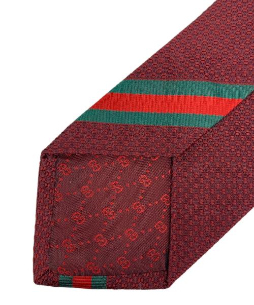 GUCCI（グッチ）GUCCI (グッチ) ネクタイ レッド サイズ:148×7㎝の古着・服飾アイテム