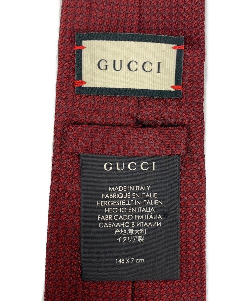 GUCCI（グッチ）GUCCI (グッチ) ネクタイ レッド サイズ:148×7㎝の古着・服飾アイテム