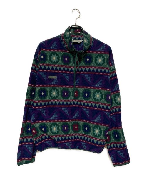 Columbia（コロンビア）Columbia (コロンビア) ハーフジップフリース ブルー×グリーン サイズ:Ｌの古着・服飾アイテム