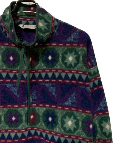 Columbia（コロンビア）Columbia (コロンビア) ハーフジップフリース ブルー×グリーン サイズ:Ｌの古着・服飾アイテム