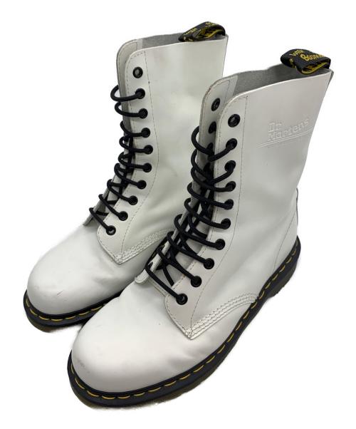 Dr.Martens（ドクターマーチン）Dr.Martens (ドクターマーチン) 10ホールブーツ ホワイト サイズ:UK8の古着・服飾アイテム