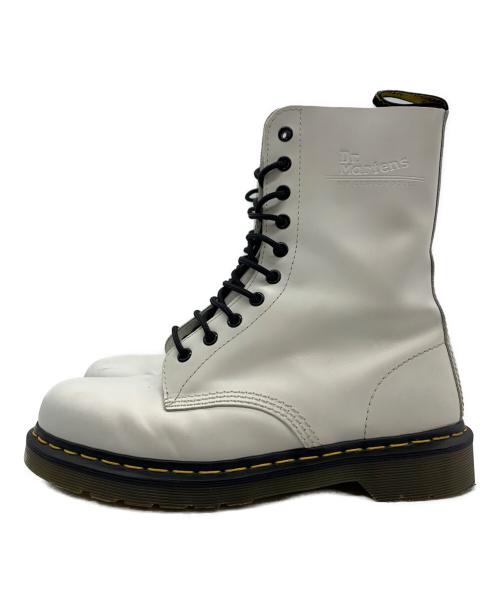 Dr.Martens（ドクターマーチン）Dr.Martens (ドクターマーチン) 10ホールブーツ ホワイト サイズ:UK8の古着・服飾アイテム