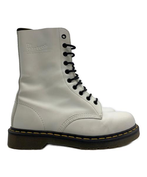 Dr.Martens（ドクターマーチン）Dr.Martens (ドクターマーチン) 10ホールブーツ ホワイト サイズ:UK8の古着・服飾アイテム