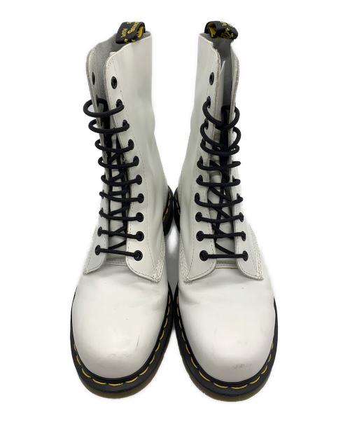 Dr.Martens（ドクターマーチン）Dr.Martens (ドクターマーチン) 10ホールブーツ ホワイト サイズ:UK8の古着・服飾アイテム