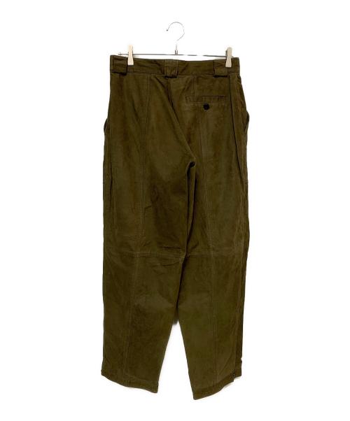 tannery west（タナリーウェスト）tannery west (タナリーウェスト) レザーパンツ カーキ サイズ:32の古着・服飾アイテム