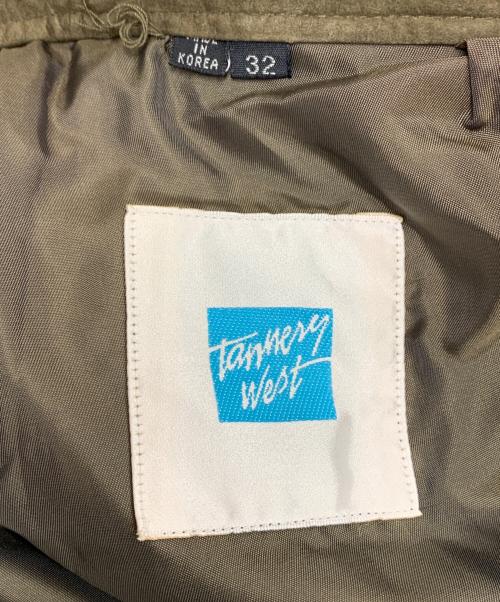 tannery west（タナリーウェスト）tannery west (タナリーウェスト) レザーパンツ カーキ サイズ:32の古着・服飾アイテム