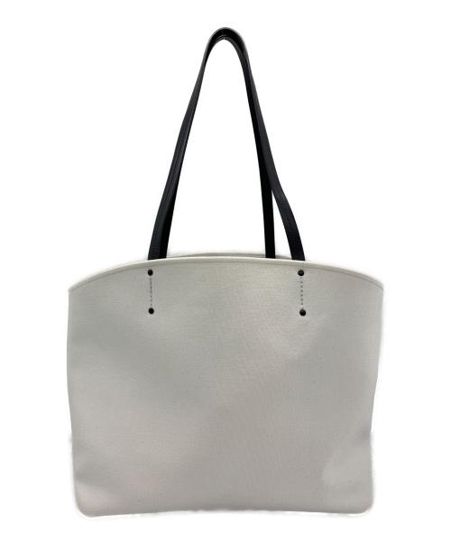 PRADA（プラダ）PRADA (プラダ) レーシングロゴトートバッグ ホワイトの古着・服飾アイテム
