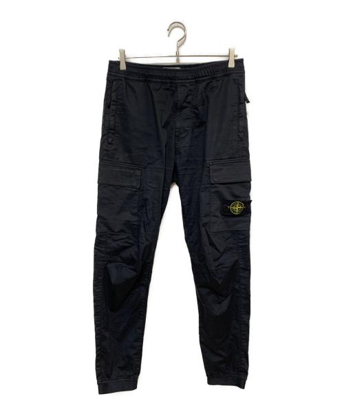STONE ISLAND（ストーンアイランド）STONE ISLAND (ストーンアイランド) カーゴパンツ ブラック サイズ:Ｌの古着・服飾アイテム