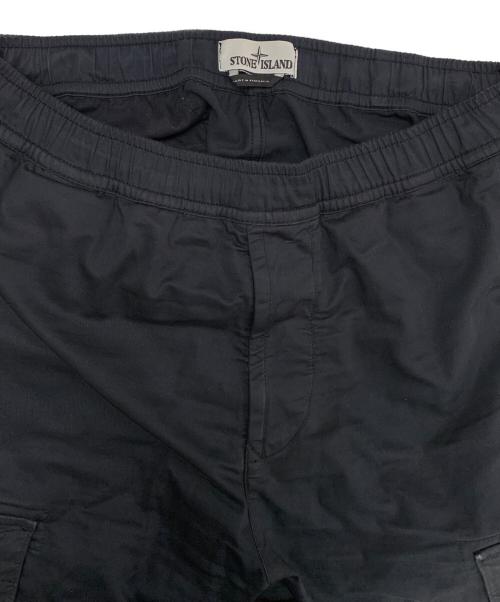 STONE ISLAND（ストーンアイランド）STONE ISLAND (ストーンアイランド) カーゴパンツ ブラック サイズ:Ｌの古着・服飾アイテム