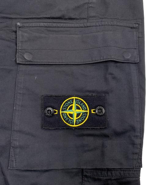 STONE ISLAND（ストーンアイランド）STONE ISLAND (ストーンアイランド) カーゴパンツ ブラック サイズ:Ｌの古着・服飾アイテム
