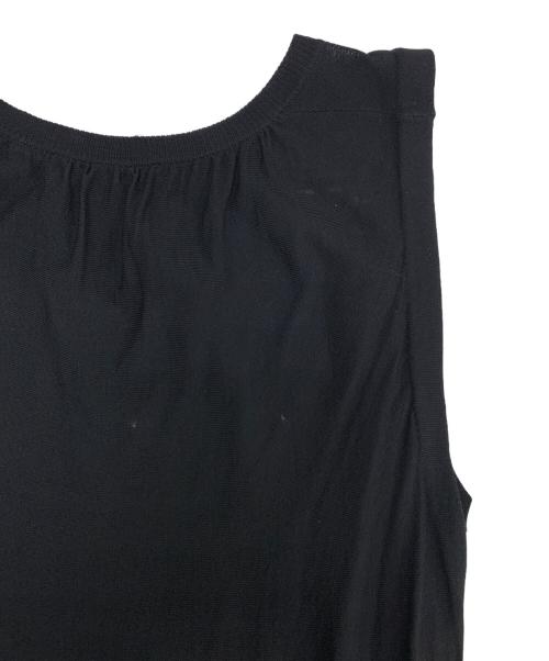 DRAWER（ドゥロワー）DRAWER (ドゥロワー) ノースリーブカットソー ブラック サイズ:1の古着・服飾アイテム