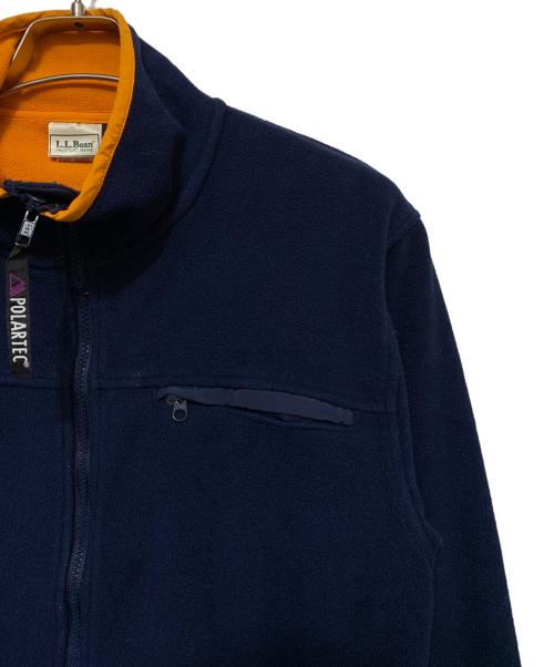 L.L.Bean（エルエルビーン）L.L.Bean (エルエルビーン) POLARTEC フリースジャケット ネイビー×オレンジ サイズ:Sの古着・服飾アイテム
