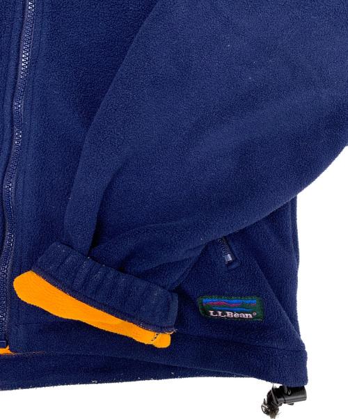 L.L.Bean（エルエルビーン）L.L.Bean (エルエルビーン) POLARTEC フリースジャケット ネイビー×オレンジ サイズ:Sの古着・服飾アイテム