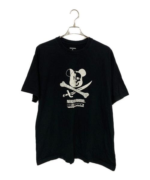 NEIGHBORHOOD（ネイバーフッド）NEIGHBORHOOD (ネイバーフッド) BEAR BRICK (ベアブリック) ×BEAR BRICK Tee ブラック×ホワイト サイズ:XLの古着・服飾アイテム
