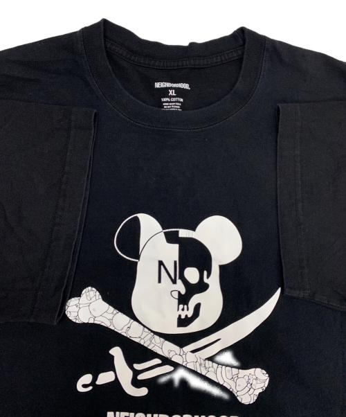 NEIGHBORHOOD（ネイバーフッド）NEIGHBORHOOD (ネイバーフッド) BEAR BRICK (ベアブリック) ×BEAR BRICK Tee ブラック×ホワイト サイズ:XLの古着・服飾アイテム