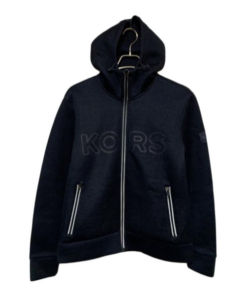 MICHAEL KORS（マイケルコース）MICHAEL KORS (マイケルコース) メッシュロゴジップパーカー ネイビー サイズ:Mの古着・服飾アイテム