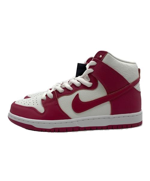 NIKE SB（ナイキエスビー）NIKE SB (ナイキエスビー) Dunk High Pro Orange Labe ホワイト×ピンク サイズ:28 未使用品の古着・服飾アイテム