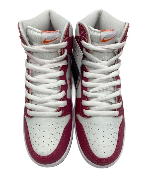 NIKE SB（ナイキエスビー）NIKE SB (ナイキエスビー) Dunk High Pro Orange Labe ホワイト×ピンク サイズ:28 未使用品の古着・服飾アイテム
