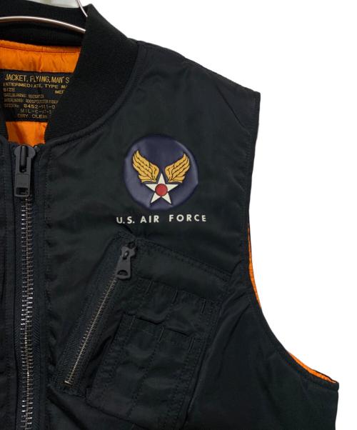 U.S.AIR FOCE（ユー・エス・エアー・フォース）U.S.AIR FOCE (ユー・エス・エアー・フォース) フライトジャケット ブラック サイズ:Mの古着・服飾アイテム