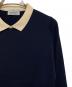JOHN SMEDLEY (ジョンスメドレー) 襟付ニットプルオーバー ネイビー×ベージュ サイズ:S：10000円