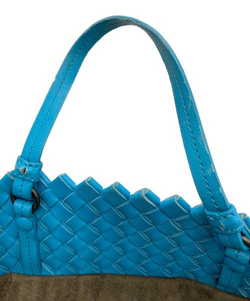 BOTTEGA VENETA（ボッテガベネタ）BOTTEGA VENETA (ボッテガベネタ) トートバッグ スカイブルー×グレーの古着・服飾アイテム