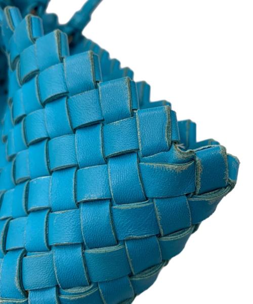 BOTTEGA VENETA（ボッテガベネタ）BOTTEGA VENETA (ボッテガベネタ) トートバッグ スカイブルー×グレーの古着・服飾アイテム