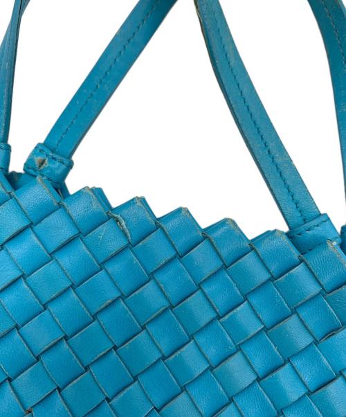 BOTTEGA VENETA（ボッテガベネタ）BOTTEGA VENETA (ボッテガベネタ) トートバッグ スカイブルー×グレーの古着・服飾アイテム