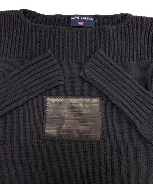 Ralph Lauren POLO SPORT（ラルフローレン ポロスポーツ）Ralph Lauren POLO SPORT (ラルフローレン ポロスポーツ) 厚手ニット ブラック サイズ:Lの古着・服飾アイテム