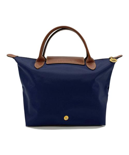 LONGCHAMP（ロンシャン）LONGCHAMP (ロンシャン) ル プリアージュ ネイビー×ブラウンの古着・服飾アイテム