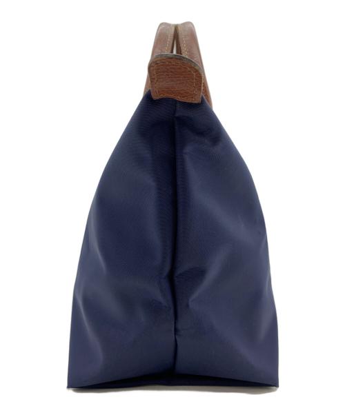 LONGCHAMP（ロンシャン）LONGCHAMP (ロンシャン) ル プリアージュ ネイビー×ブラウンの古着・服飾アイテム