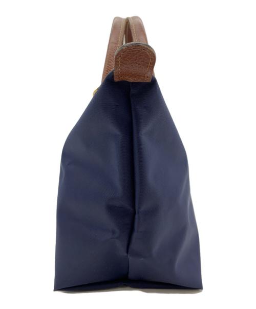 LONGCHAMP（ロンシャン）LONGCHAMP (ロンシャン) ル プリアージュ ネイビー×ブラウンの古着・服飾アイテム