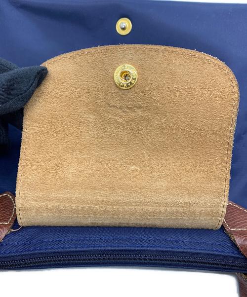 LONGCHAMP（ロンシャン）LONGCHAMP (ロンシャン) ル プリアージュ ネイビー×ブラウンの古着・服飾アイテム