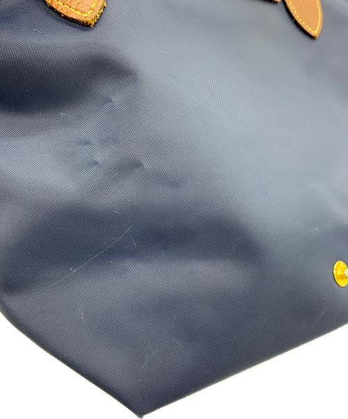 LONGCHAMP（ロンシャン）LONGCHAMP (ロンシャン) ル プリアージュ ネイビー×ブラウンの古着・服飾アイテム