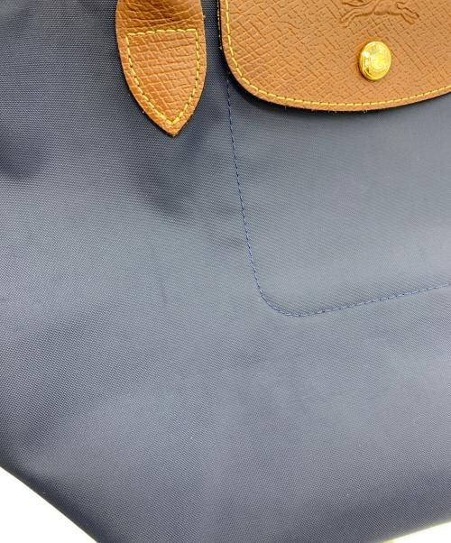 LONGCHAMP（ロンシャン）LONGCHAMP (ロンシャン) ル プリアージュ ネイビー×ブラウンの古着・服飾アイテム