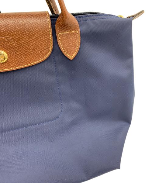 LONGCHAMP（ロンシャン）LONGCHAMP (ロンシャン) ル プリアージュ ネイビー×ブラウンの古着・服飾アイテム