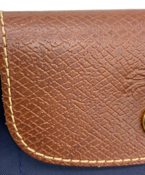 LONGCHAMP（ロンシャン）LONGCHAMP (ロンシャン) ル プリアージュ ネイビー×ブラウンの古着・服飾アイテム