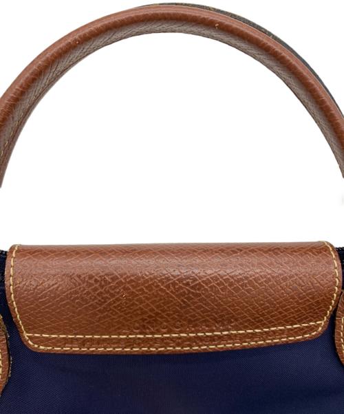LONGCHAMP（ロンシャン）LONGCHAMP (ロンシャン) ル プリアージュ ネイビー×ブラウンの古着・服飾アイテム