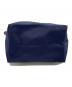 中古・古着 LONGCHAMP (ロンシャン) ル プリアージュ ネイビー×ブラウン：6000円