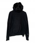 Champion REVERSE WEAVEチャンピオン リバース ウィーブ）の古着「USA製 スウェットパーカー」｜ブラック
